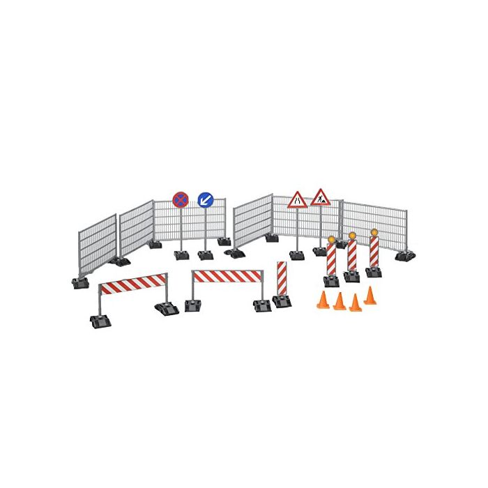 Bruder Construction Set Railings Site Signs and Pylons (62007) Bruder Construction Set Railings Site Signs and Pylons (62007)
