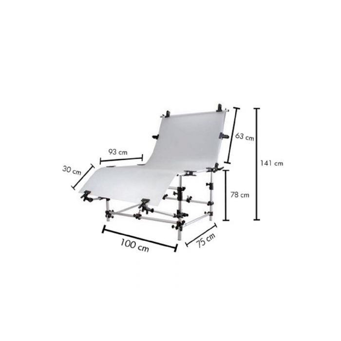 Falcon Eyes Photo Table ST-1020A 100x200cm Falcon Eyes Photo Table ST-1020A 100x200cm
