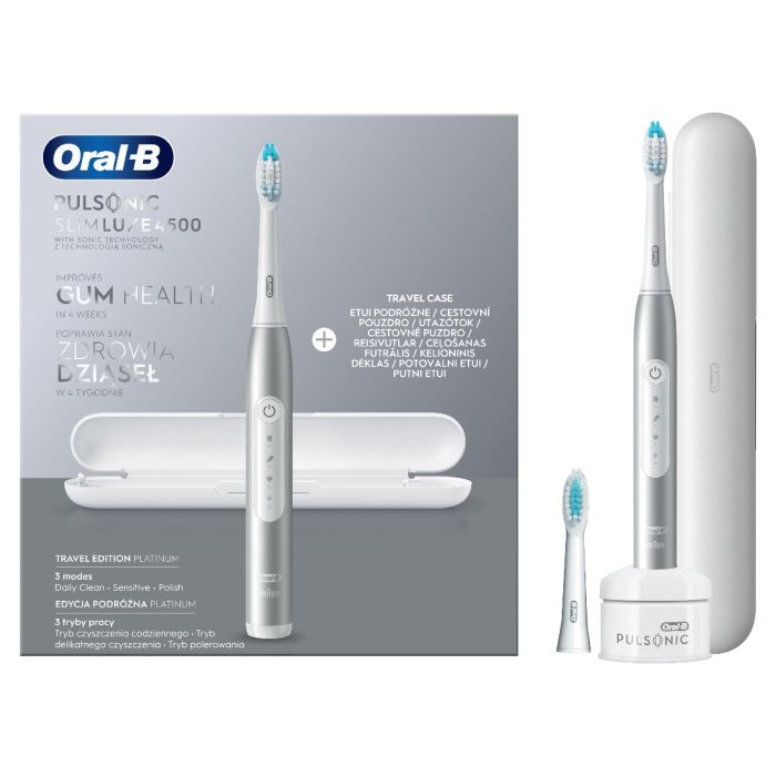 Braun Oral-B Pulsonic Slim Luxe 4500 Grey Braun Oral-B Pulsonic Slim Luxe 4500 Grey