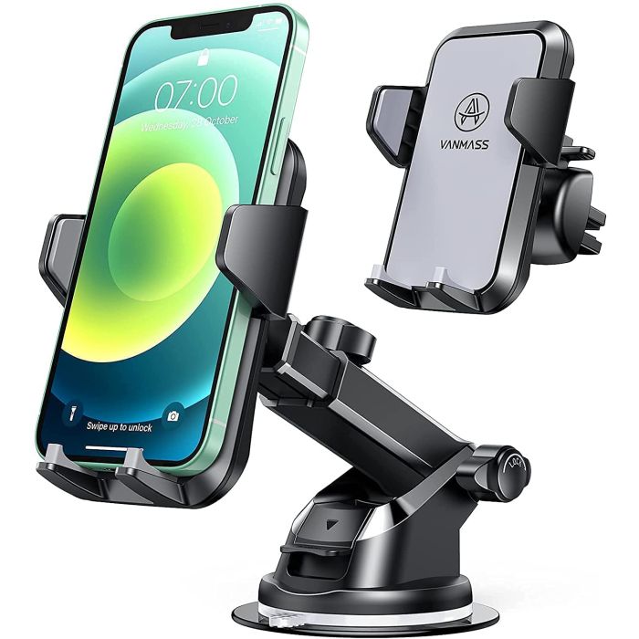 VANMASS Mobile Phone Holder for Cars / Ventilation and Suction Cup Holder 3-in-1 VANMASS Mobile Phone Holder for Cars / Ventilation and Suction Cup Holder 3-in-1