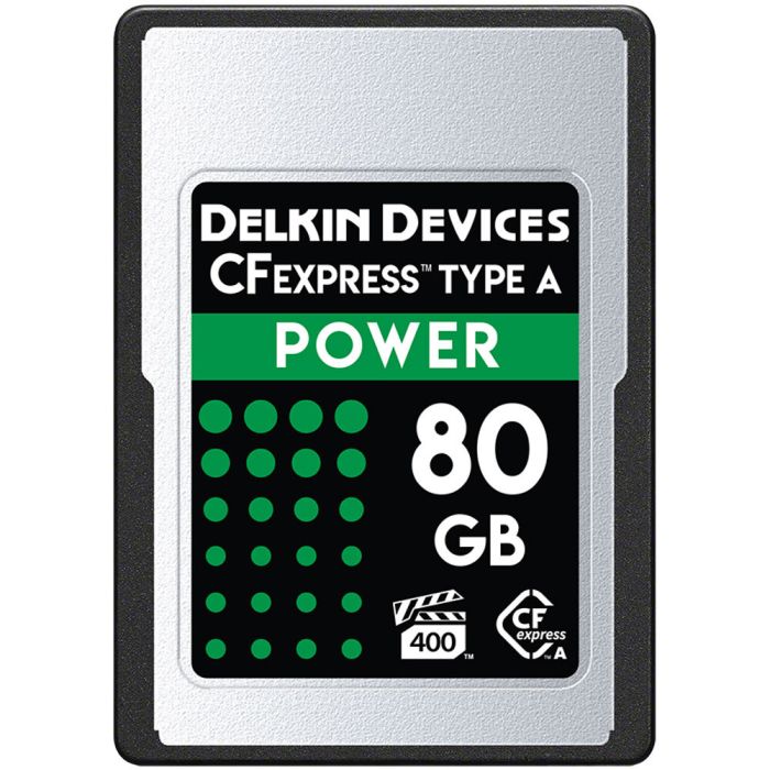 Delkin Devices 80GB POWER CFexpress Type A Memory Card (DCFXAPWR80) Delkin Devices 80GB POWER CFexpress Type A Memory Card (DCFXAPWR80)