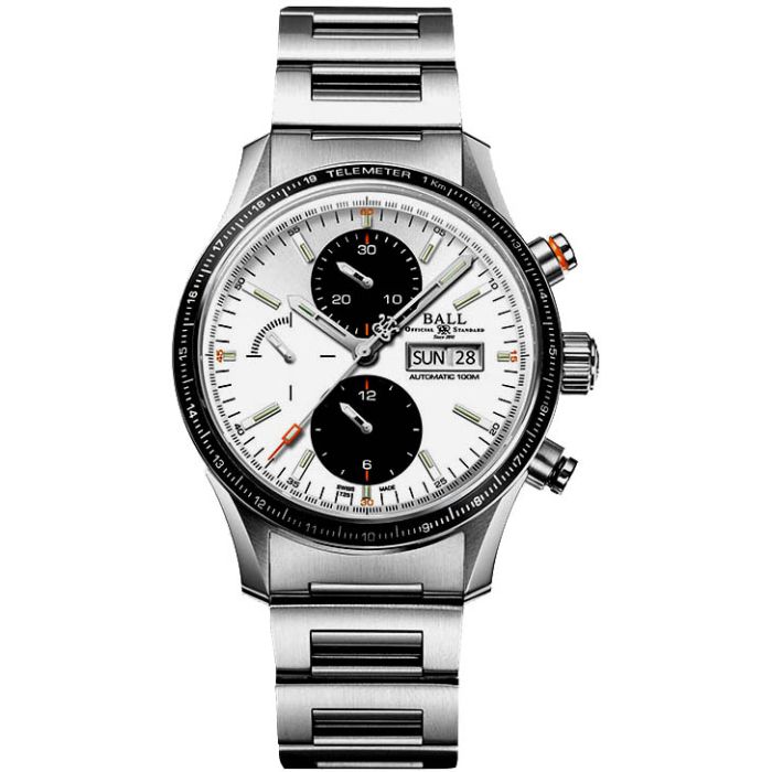 Ball Fireman Storm Chaser Pro Chronograph Men's Watch CM3090C-S1J-WH Ball Fireman Storm Chaser Pro Chronograph Men's Watch CM3090C-S1J-WH