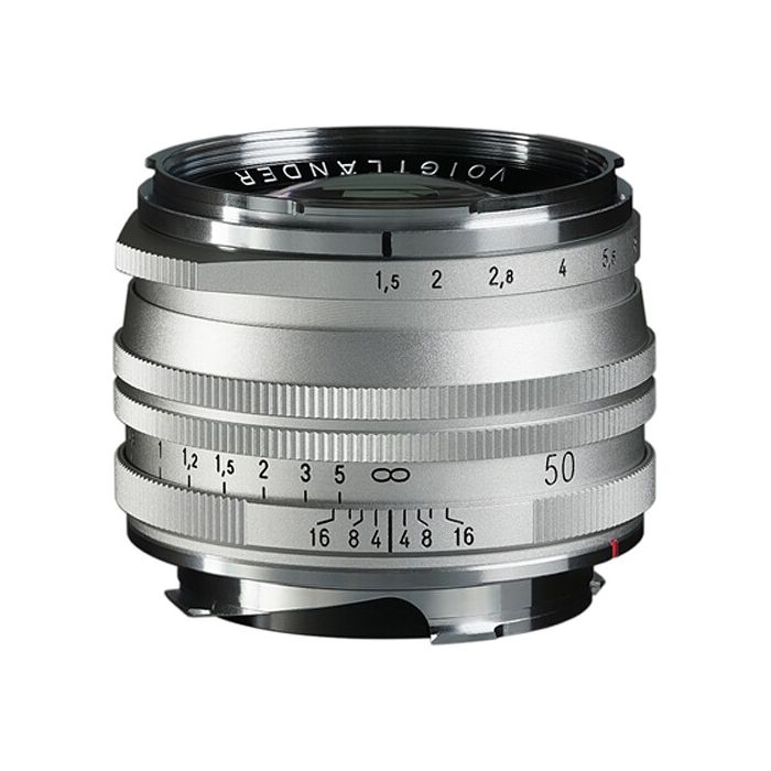Voigtlander Nokton 50mm f/1.5 Aspherical II MC Lens Leica M-Mount Silver Voigtlander Nokton 50mm f/1.5 Aspherical II MC Lens Leica M-Mount Silver
