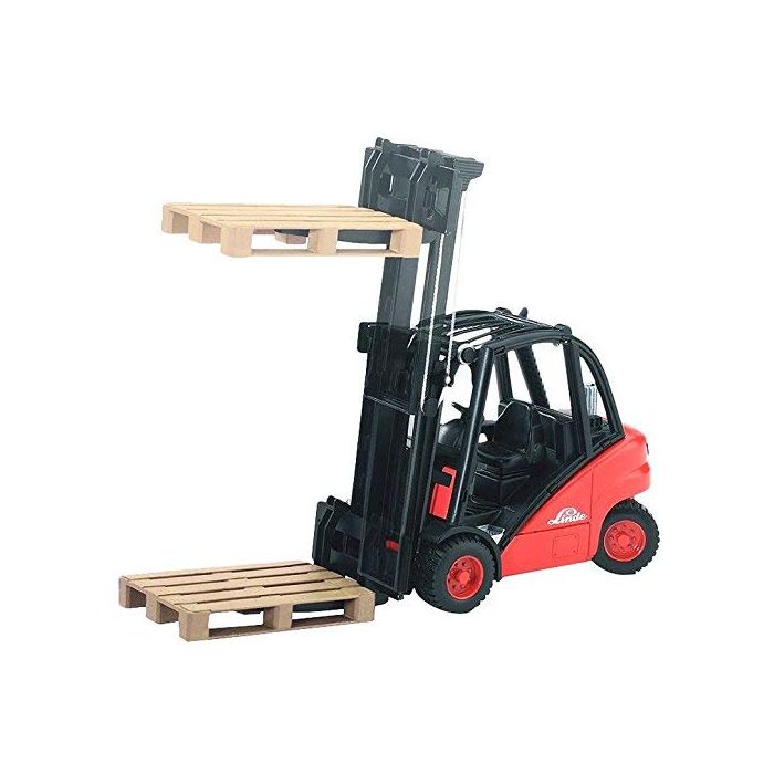 Bruder Linde H30D Forklift with Tow-Coupling and 2 Pallets (02511) Bruder Linde H30D Forklift with Tow-Coupling and 2 Pallets (02511)