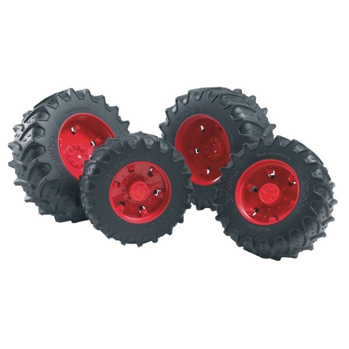 Bruder Twin Tyres with Red Rims (03313) Bruder Twin Tyres with Red Rims (03313)