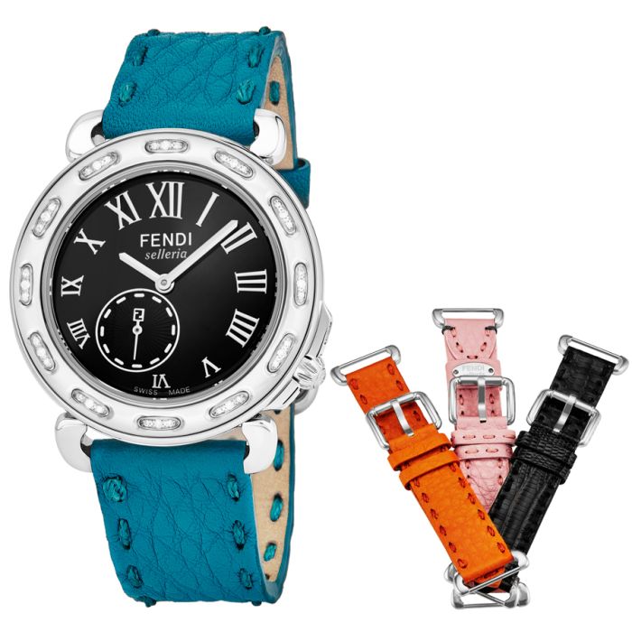Fendi Selleria 3 Additional Straps Set With Ladies Watch F81031DCH/SET7 Fendi Selleria 3 Additional Straps Set With Ladies Watch F81031DCH/SET7
