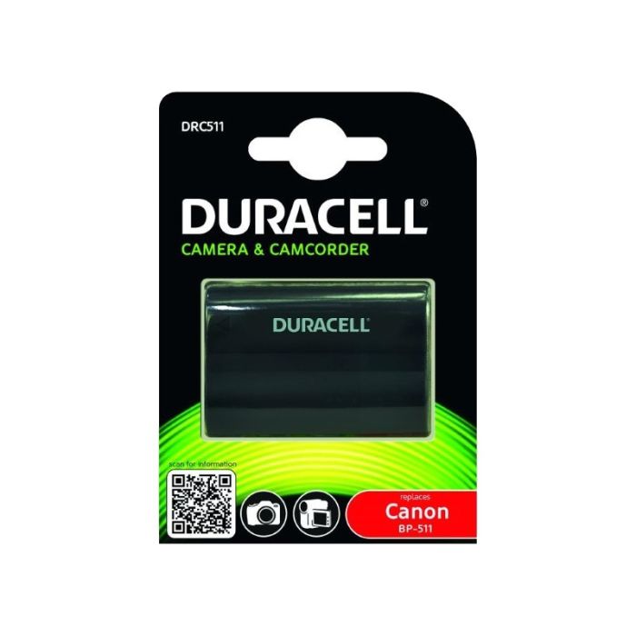 Duracell DRC511 Replacement For Canon BP-511 Battery Duracell DRC511 Replacement For Canon BP-511 Battery