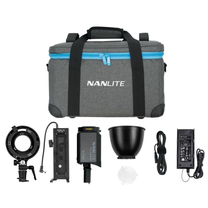 Nanlite Forza 60B Bi-color LED Monolight, Bowens Adapter and Batteryholder Kit Nanlite Forza 60B Bi-color LED Monolight, Bowens Adapter and Batteryholder Kit