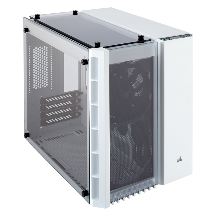 Corsair Crystal Series 280X Tempered Glass Micro ATX Case - White (‎CC-9011136-WW)