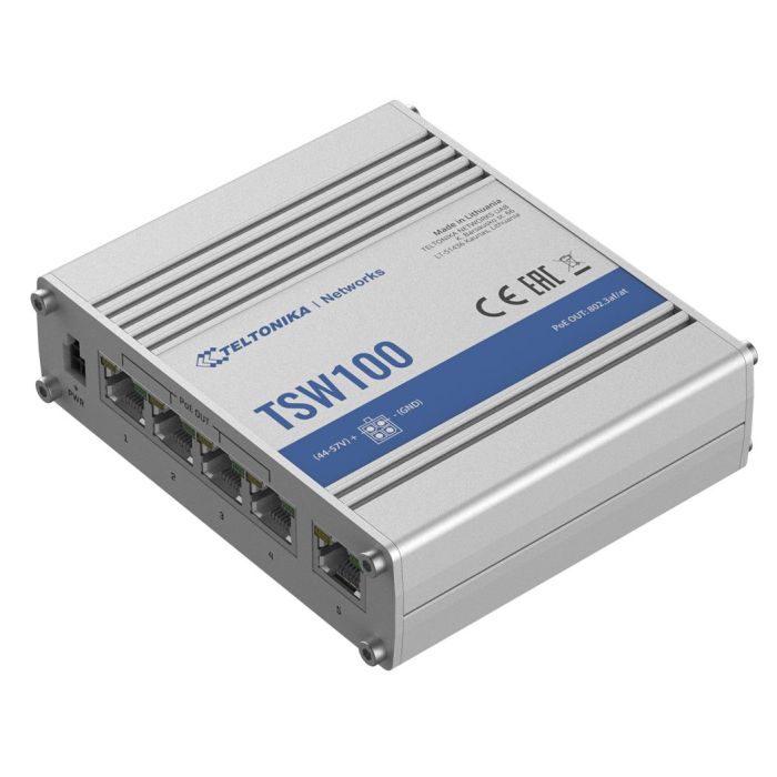 Teltonika TSW100 UNMANAGED POE+ SWITCH Teltonika TSW100 UNMANAGED POE+ SWITCH