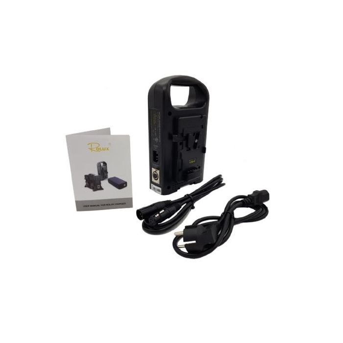 Rolux Dual Battery Charger RL-2KS For V-Mount Battery