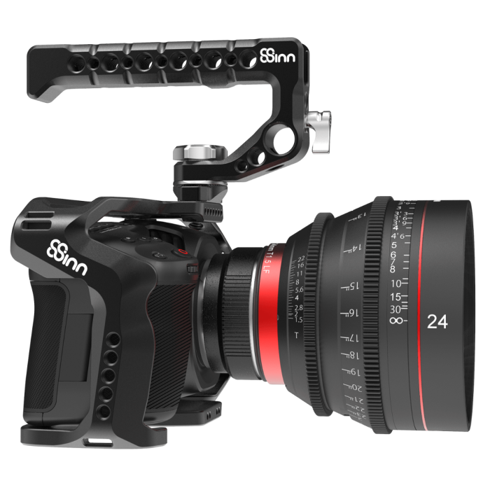 8Sinn BM Pocket Cinema Camera 4K / 6K Half Cage + Top Handle Scorpio (Include 8-AR28MMM) (HDMI & USB-C cable clamp not included) 8Sinn BM Pocket Cinema Camera 4K / 6K Half Cage + Top Handle Scorpio (Include 8-AR28MMM) (HDMI & USB-C cable clamp not included)