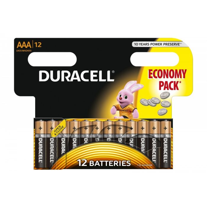 Duracell Basic Economy Pack AAA X12 Batteries (AAA/LR03 BL12) Duracell Basic Economy Pack AAA X12 Batteries (AAA/LR03 BL12)