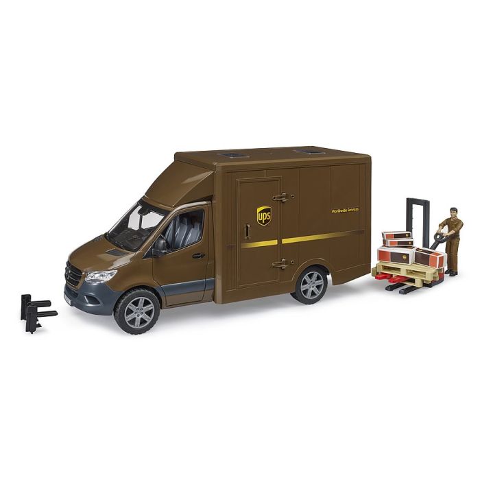 Bruder MB Sprinter UPS with driver and accessories (02678) Bruder MB Sprinter UPS with driver and accessories (02678)