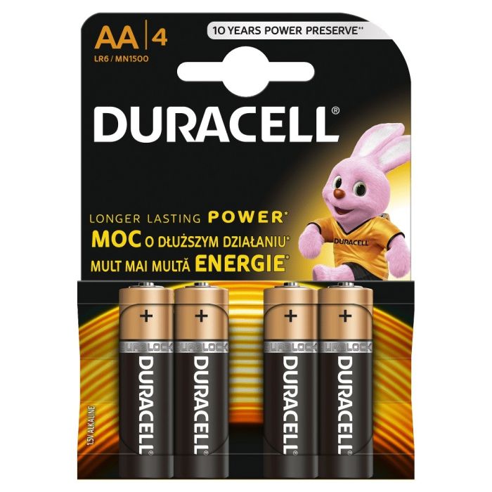 Duracell Basic AA X4 Batteries (AA/LR6 K4) Duracell Basic AA X4 Batteries (AA/LR6 K4)