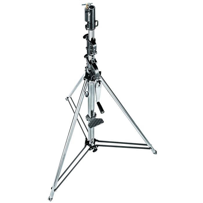 Manfrotto Wind Up Photo Stand 3-Section With Geared Column (087NWB) Manfrotto Wind Up Photo Stand 3-Section With Geared Column (087NWB)