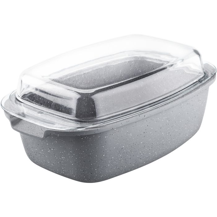 Lamart Stone Roaster With Glass Lid (LT1052) Lamart Stone Roaster With Glass Lid (LT1052)