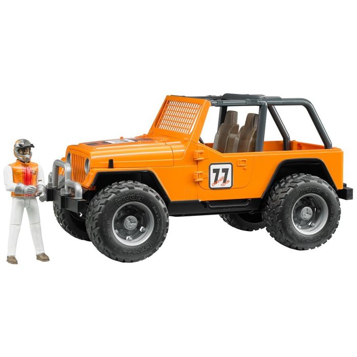 Bruder Jeep Cross Country Racer Orange With Driver (02542) Bruder Jeep Cross Country Racer Orange With Driver (02542)