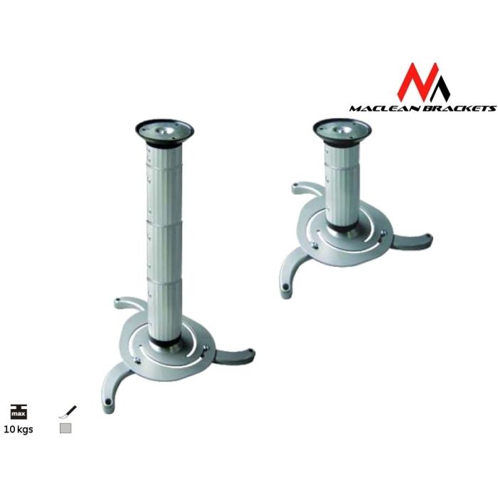 Maclean Ceiling Projector Mount MC-517S Distance: 80mm - 980mm (MC-517S) Maclean Ceiling Projector Mount MC-517S Distance: 80mm - 980mm (MC-517S)