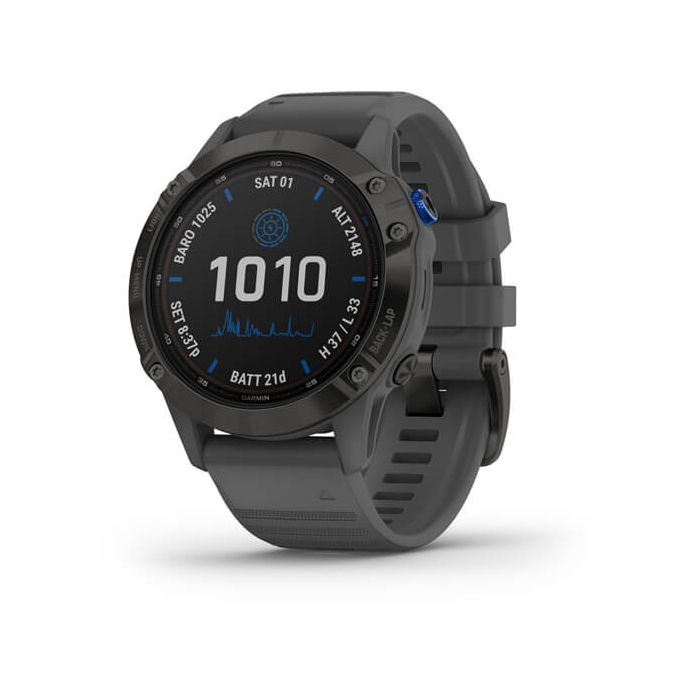 Garmin fenix 6 Pro Solar Edition - Black with slate gray band - Solar (010-02410-11) Garmin fenix 6 Pro Solar Edition - Black with slate gray band - Solar (010-02410-11)