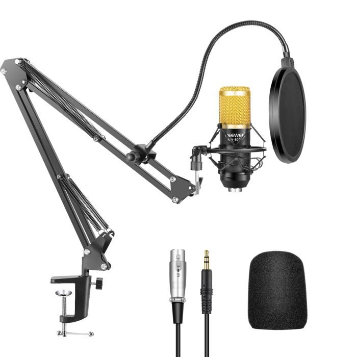 Neewer NW-800 Professional Studio Broadcasting Recording Condenser Microphone 4-in-1 Kit (40091550) Neewer NW-800 Professional Studio Broadcasting Recording Condenser Microphone 4-in-1 Kit (40091550)
