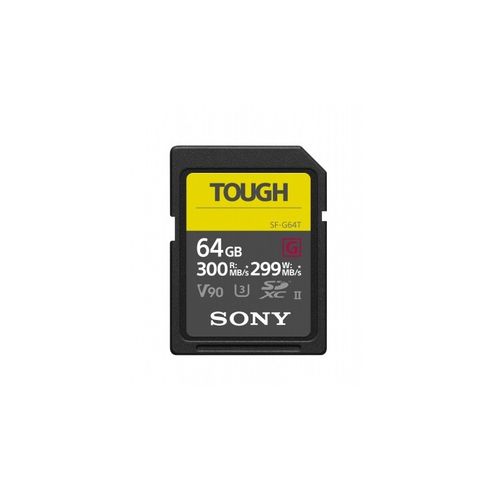 Sony SDXC 64GB Tough UHS-II CL10 U3 V90 300/290 Mb/s (SF-64TG) Sony SDXC 64GB Tough UHS-II CL10 U3 V90 300/290 Mb/s (SF-64TG)