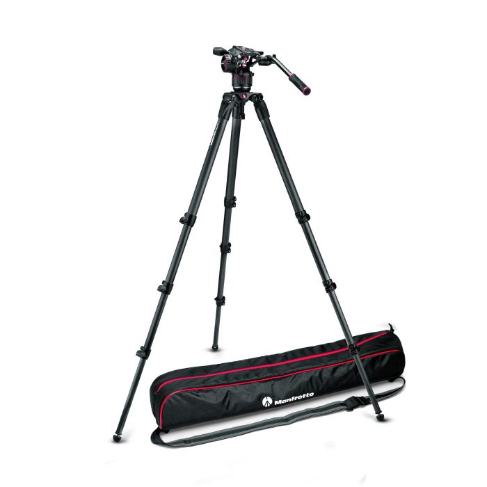 Manfrotto Nitrotech N8 Video Head With Carbon Fiber Tall Single Legs Tripod (MVKN8CTALL) Manfrotto Nitrotech N8 Video Head With Carbon Fiber Tall Single Legs Tripod (MVKN8CTALL)
