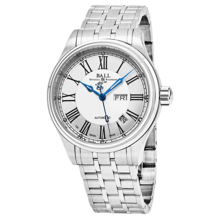 Ball Trainmaster Roman Automatic Men's Watch NM1058D-S4J-WH
