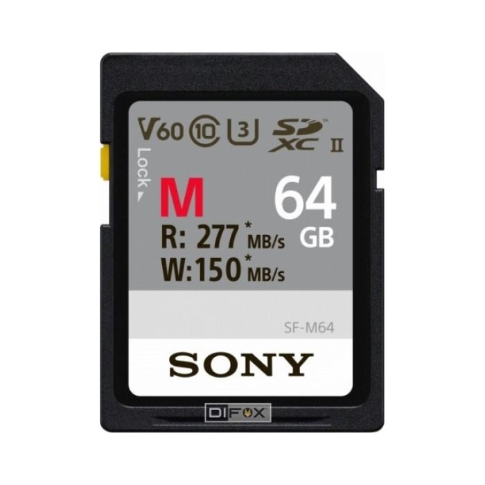 Sony SDXC 64GB Class 10 UHS-II (SF-M64) Sony SDXC 64GB Class 10 UHS-II (SF-M64)