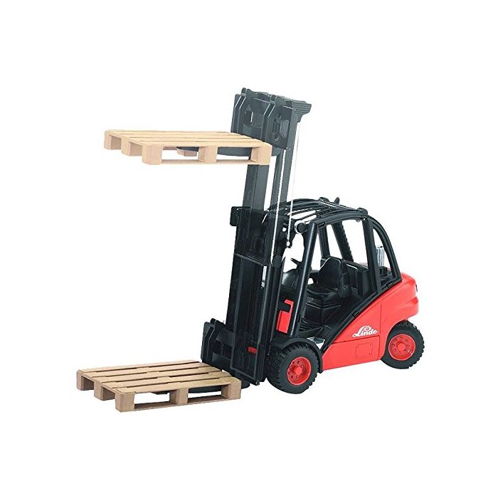 Bruder Linde Fork Lift H30D with 2 Pallets Bruder Linde Fork Lift H30D with 2 Pallets