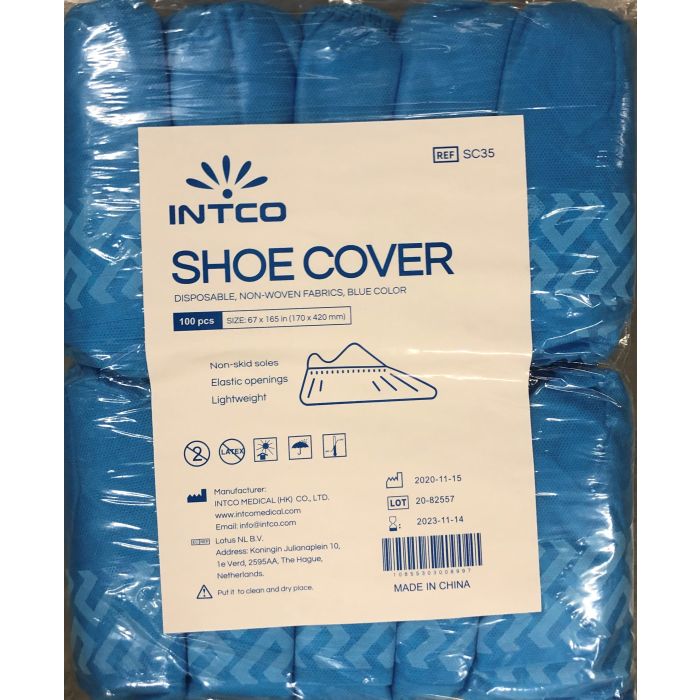 Intco Shoe Cover Size 17*42cm, material SPP 35gsm 1000pcs