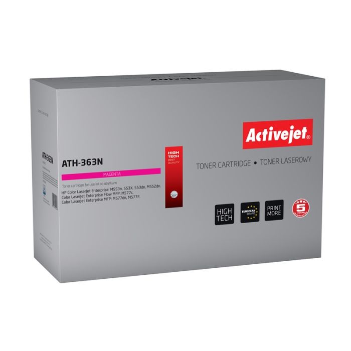 Activejet ATH-363N toner for HP printer HP 508A CF363A replacement Supreme 5000 pages magenta Activejet ATH-363N toner for HP printer HP 508A CF363A replacement Supreme 5000 pages magenta
