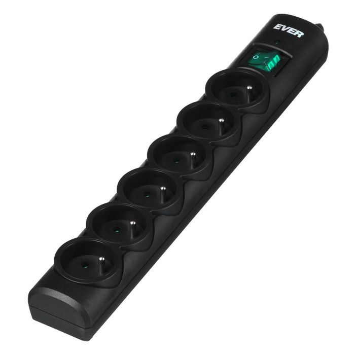 Ever Optima 5m 6 AC outlet(s) 250 V Black Ever Optima 5m 6 AC outlet(s) 250 V Black