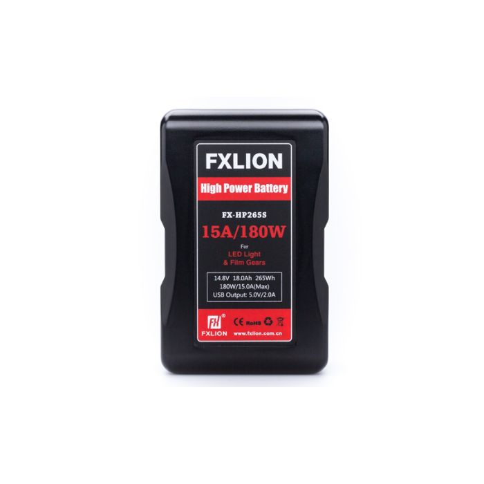 Fxlion High Power 15A V-Mount Battery FX-HP265S Fxlion High Power 15A V-Mount Battery FX-HP265S