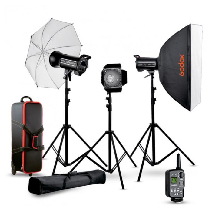 Godox QTII Flash Kit 2 (2xQT400IIM + 1xQT600IIM) Godox QTII Flash Kit 2 (2xQT400IIM + 1xQT600IIM)