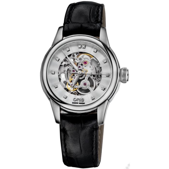 Oris Artelier Skeleton Ladies Watch 56076874019LS60 Oris Artelier Skeleton Ladies Watch 56076874019LS60