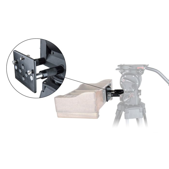 Kupo KS-722 Assistant'S Front Box Mount For Fluid Heads Kupo KS-722 Assistant'S Front Box Mount For Fluid Heads