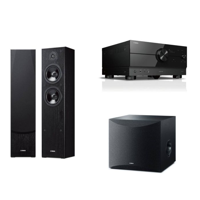 Yamaha RX-V4A + NS-F51 Black (Set of 2) + NS-SW100 Yamaha RX-V4A + NS-F51 Black (Set of 2) + NS-SW100