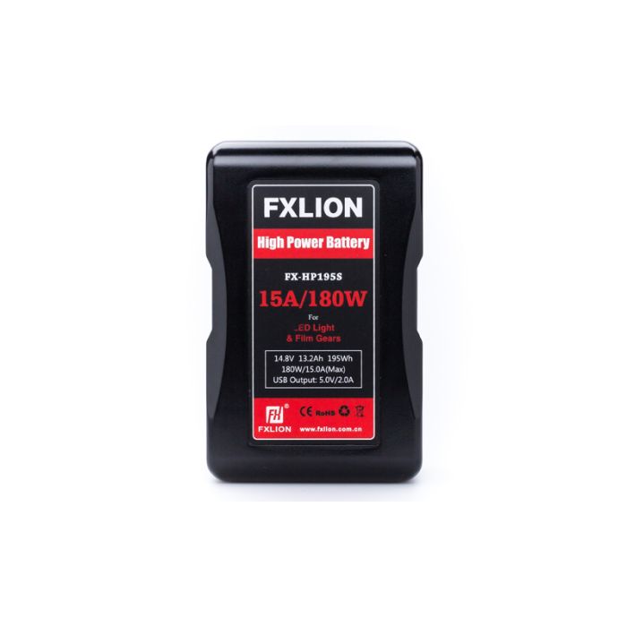 Fxlion High Power 15A V-Mount Battery FX-HP195S Fxlion High Power 15A V-Mount Battery FX-HP195S