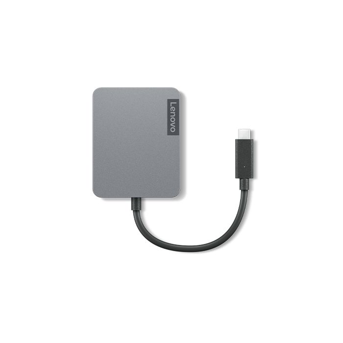 Lenovo 4X91A30366 interface hub USB 2.0 Type-C Grey Lenovo 4X91A30366 interface hub USB 2.0 Type-C Grey