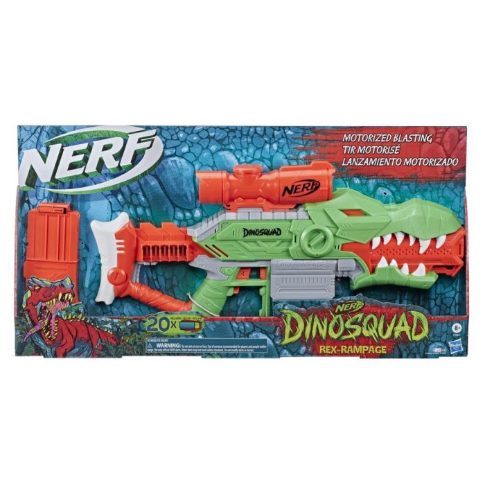 Hasbro Nerf DinoSquad Rex-Rampage Motorized Dart Blaster (F0807) Hasbro Nerf DinoSquad Rex-Rampage Motorized Dart Blaster (F0807)
