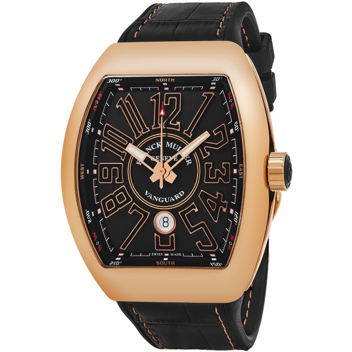 Franck Muller Vanguard Automatic Men's Watch 45SCGLDBLKGLD