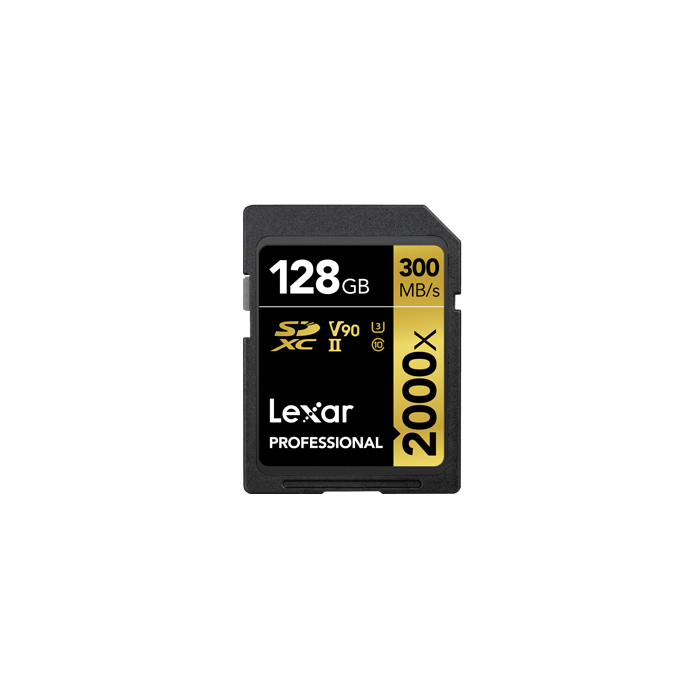 Lexar Professional 2000x SDXC UHS-II 128GB 300MB/s read 260MB/s write (LSD2000128G-BNNNG) Lexar Professional 2000x SDXC UHS-II 128GB 300MB/s read 260MB/s write (LSD2000128G-BNNNG)