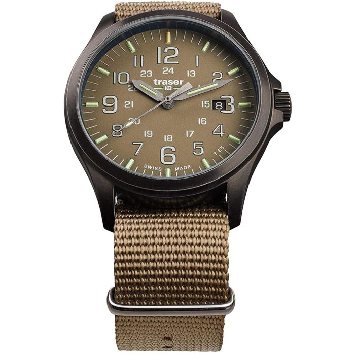 Traser P67 OfficerGun Khaki Textile Strap 96 (108631) Traser P67 OfficerGun Khaki Textile Strap 96 (108631)
