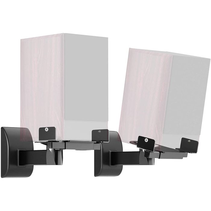 Bontec 2 pieces (1 pair) speaker wall mount, adjustable, tiltable/swivelling, holds up to 15kg each Bontec 2 pieces (1 pair) speaker wall mount, adjustable, tiltable/swivelling, holds up to 15kg each