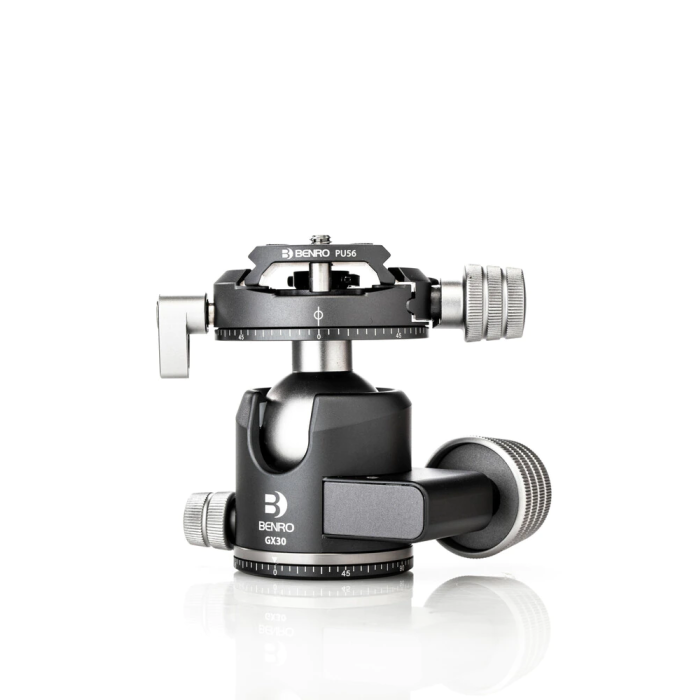 Benro GX30 GX Series Lowprofile Ballhead Aluminum 36mm Low Gravity PU56 Plate Benro GX30 GX Series Lowprofile Ballhead Aluminum 36mm Low Gravity PU56 Plate