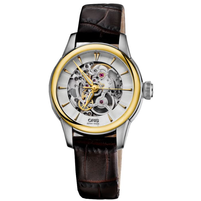 Oris Artelier Skeleton Ladies Watch 56076874351LS70 Oris Artelier Skeleton Ladies Watch 56076874351LS70
