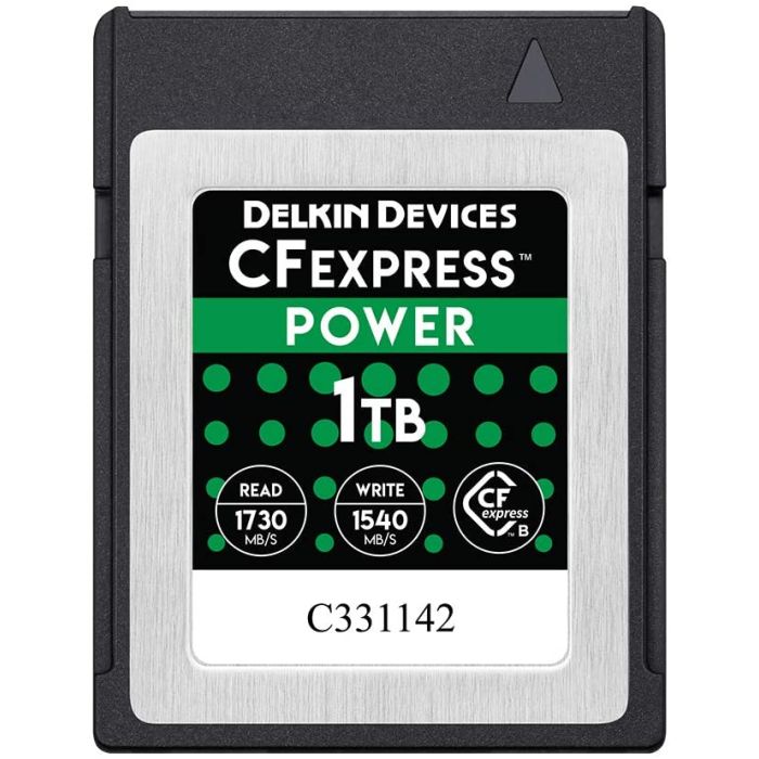 Delkin Devices 1TB CFexpress POWER R1730/W1540 Memory Card (DCFX1-1TB) Delkin Devices 1TB CFexpress POWER R1730/W1540 Memory Card (DCFX1-1TB)