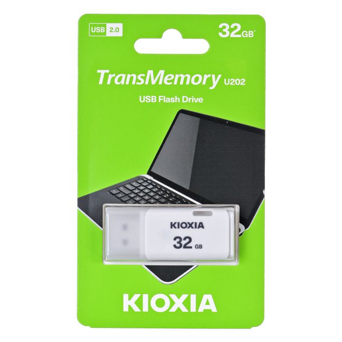 Kioxia TransMemory U202 USB flash drive 32 GB USB Type-A 2.0 White Kioxia TransMemory U202 USB flash drive 32 GB USB Type-A 2.0 White