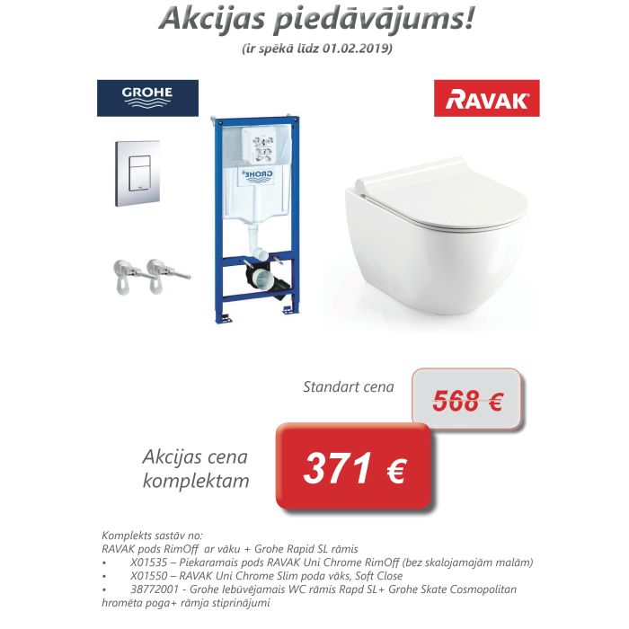 GROHE + Ravak WC Set GROHE + Ravak WC Set